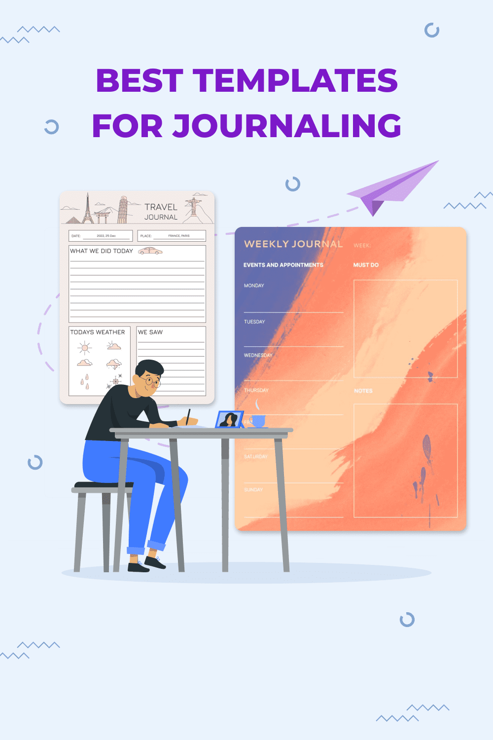 best templates for journaling pinterest