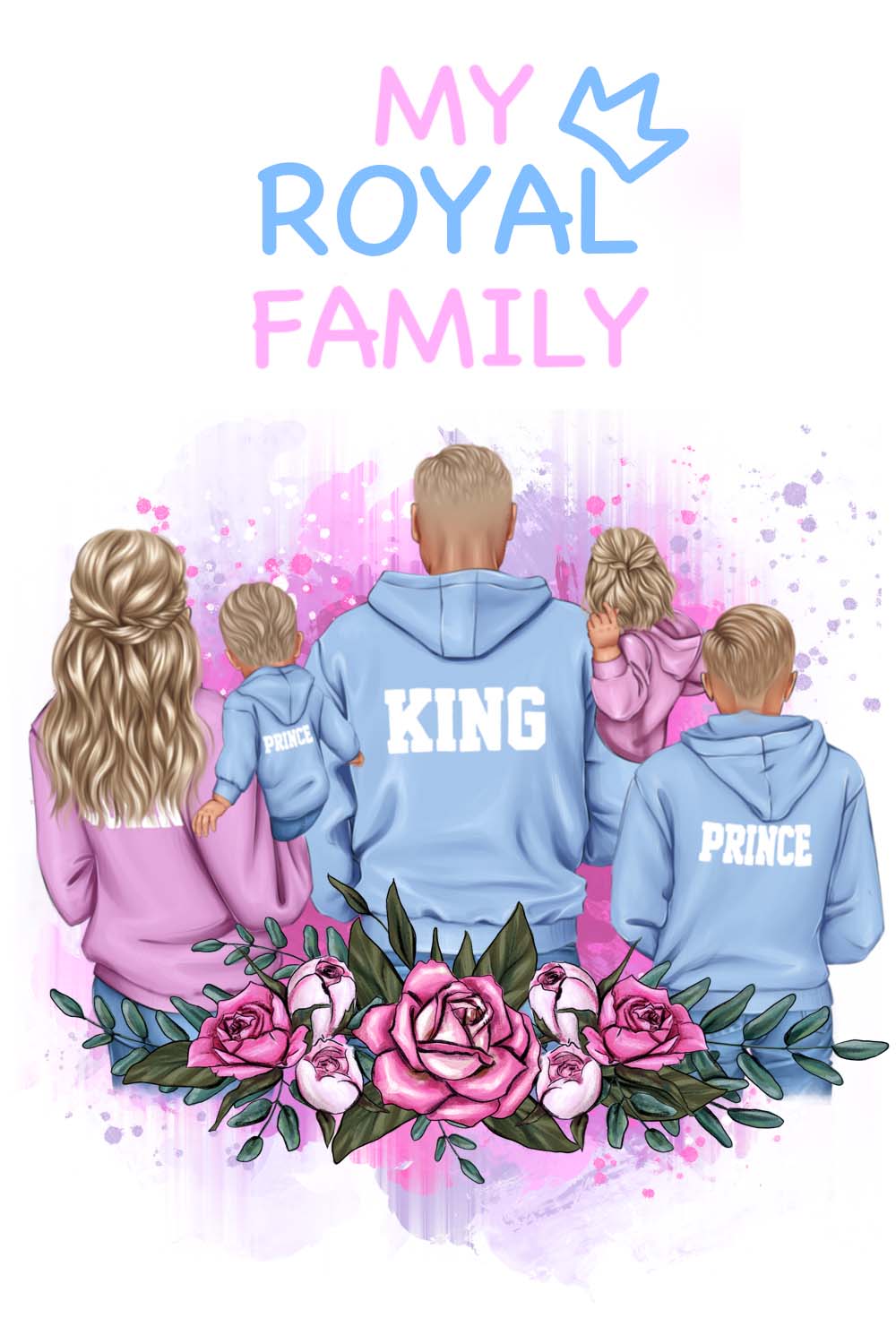 Family Clipart Dad And Kids Pinterest Image.