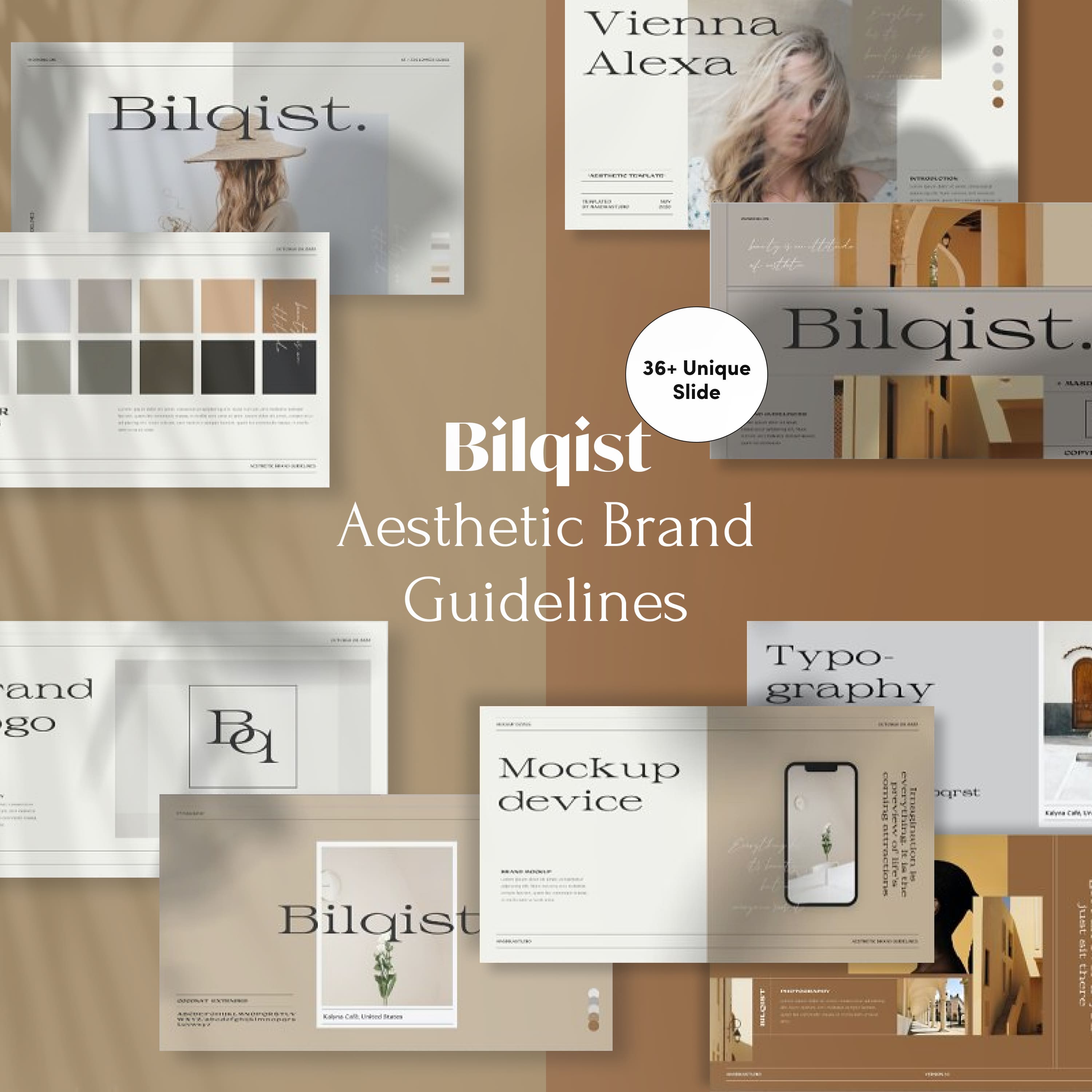 Bilqist - Aesthetic Brand Guidelines cover.