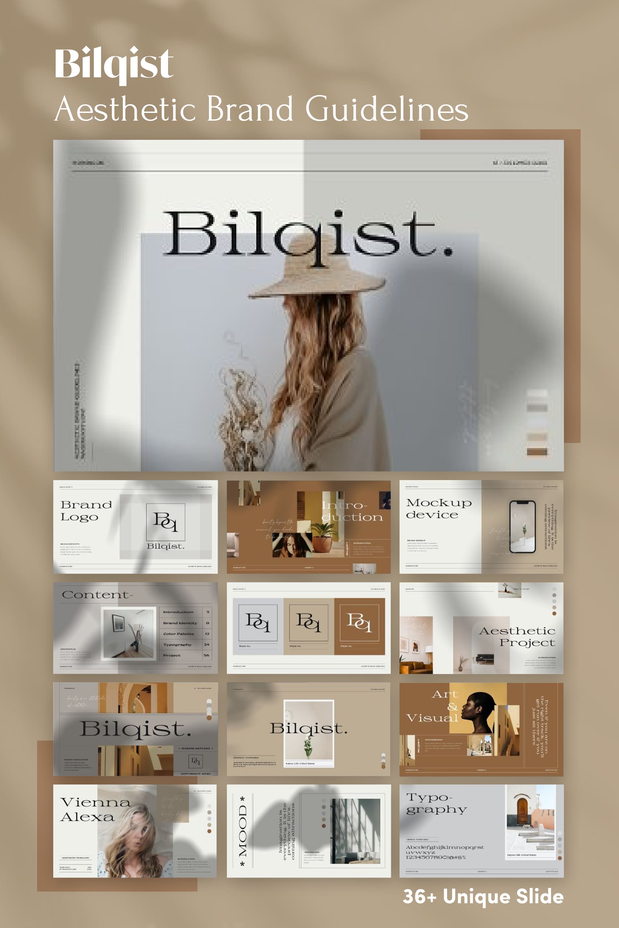 bilqist aesthetic brand guidelines pinterest