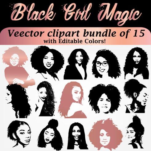 BLACK GIRL MAGIC Vector Bundle cover image.