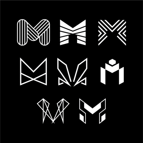 black version M Logo Templates | 8+ Logo Templates