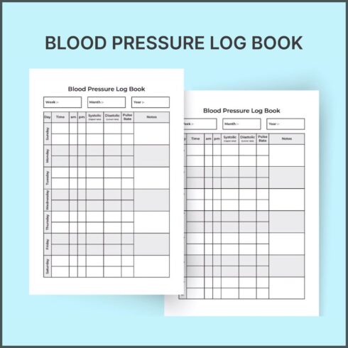 Blood Pressure Notebook KDP Interior – MasterBundles