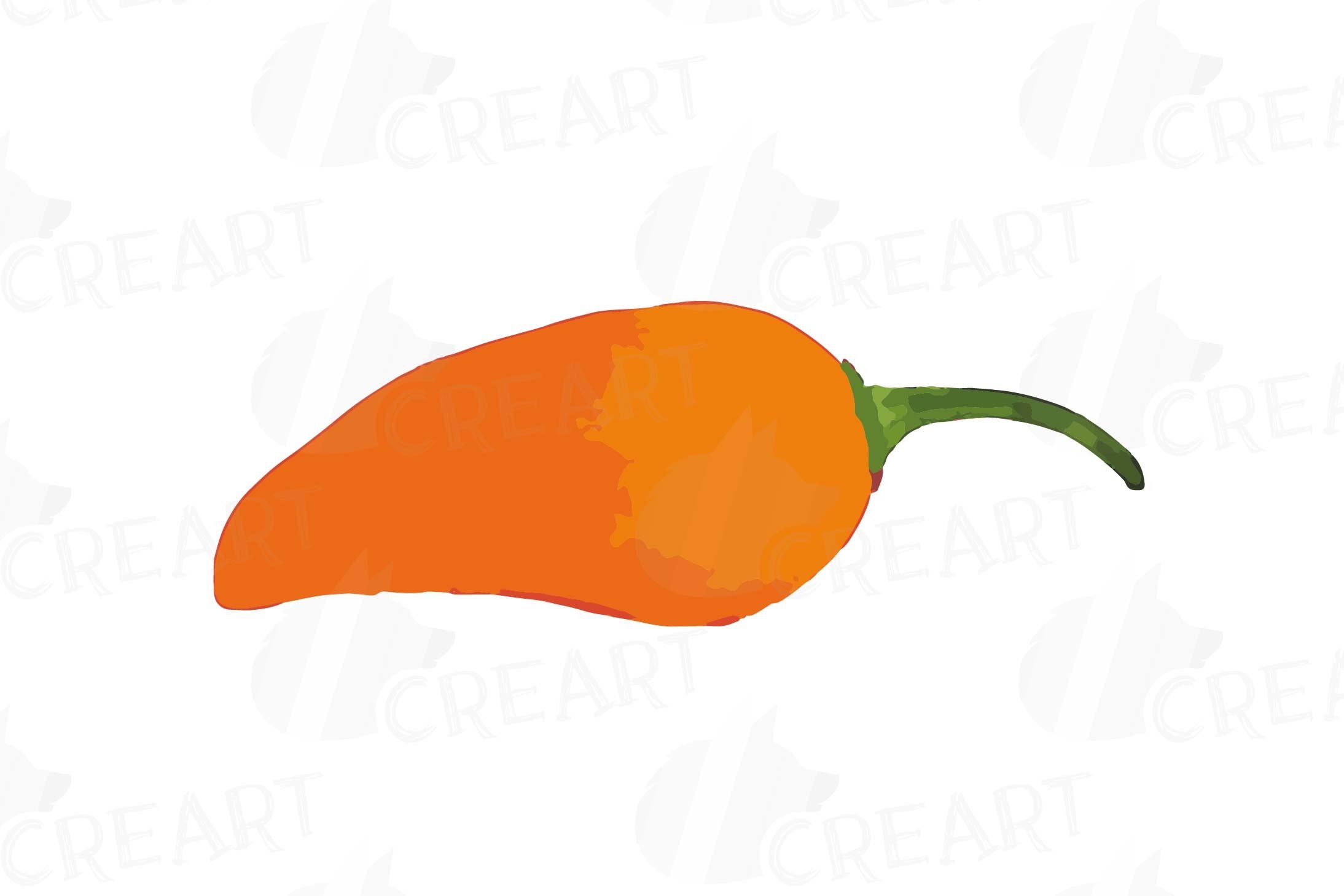 Sweet orange pepper.
