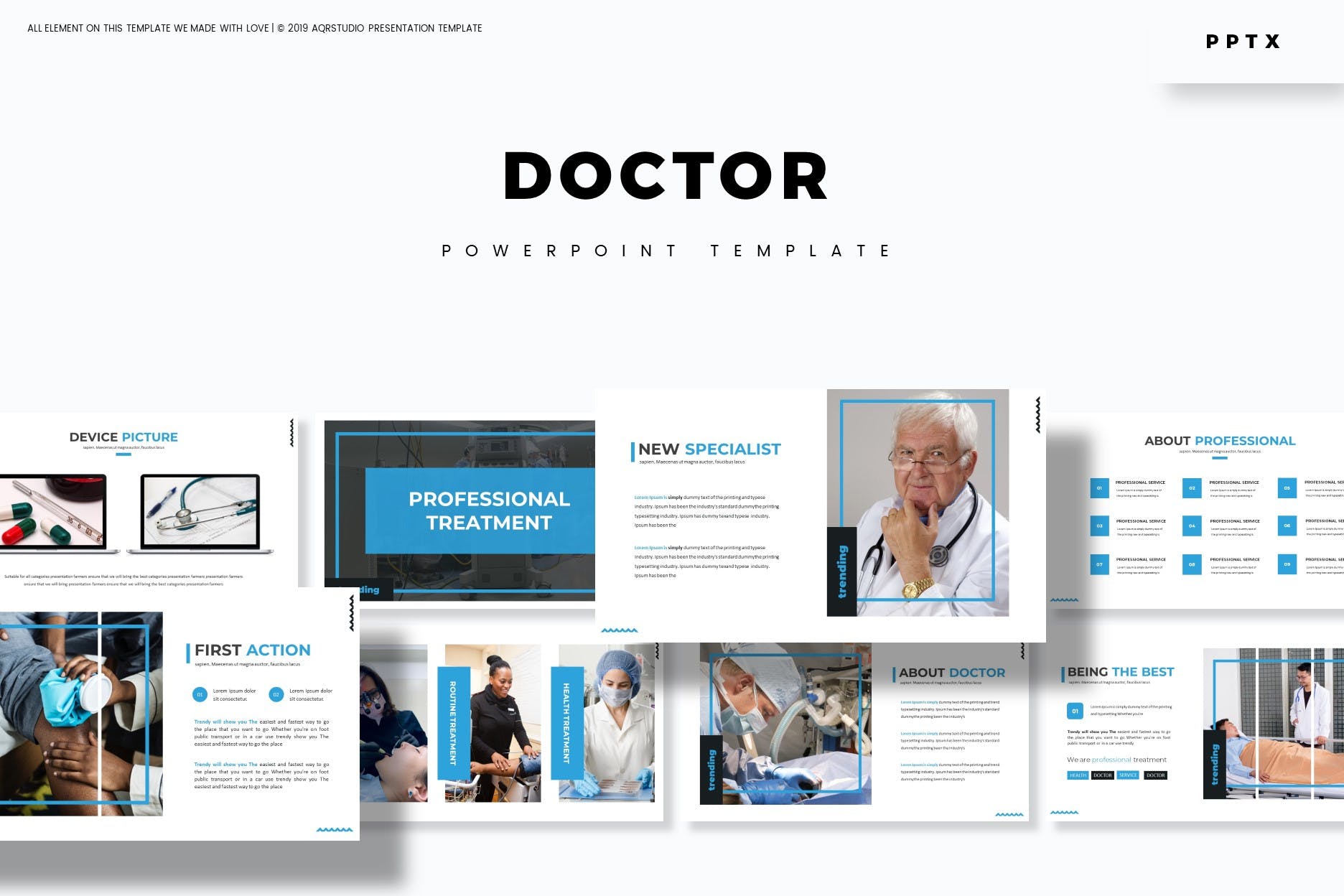 Cover image of Doctor - Powerpoint Template.
