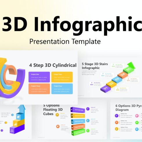 3D Infographic PowerPoint Template | Master Bundles