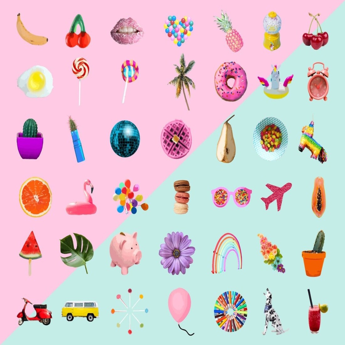 Instagram Story HighLight Covers: 42 Candy Minimal Icons cover image.