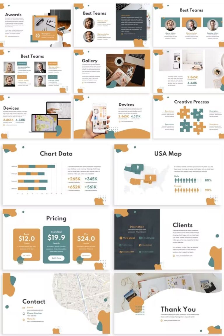 Canna - Abstract Powerpoint Template – MasterBundles