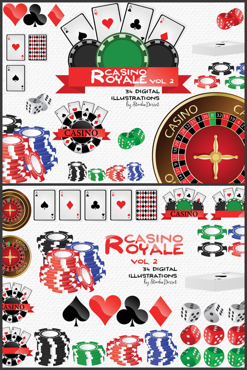 Casino royale poker vegas cliparts - Pinterest image preview.