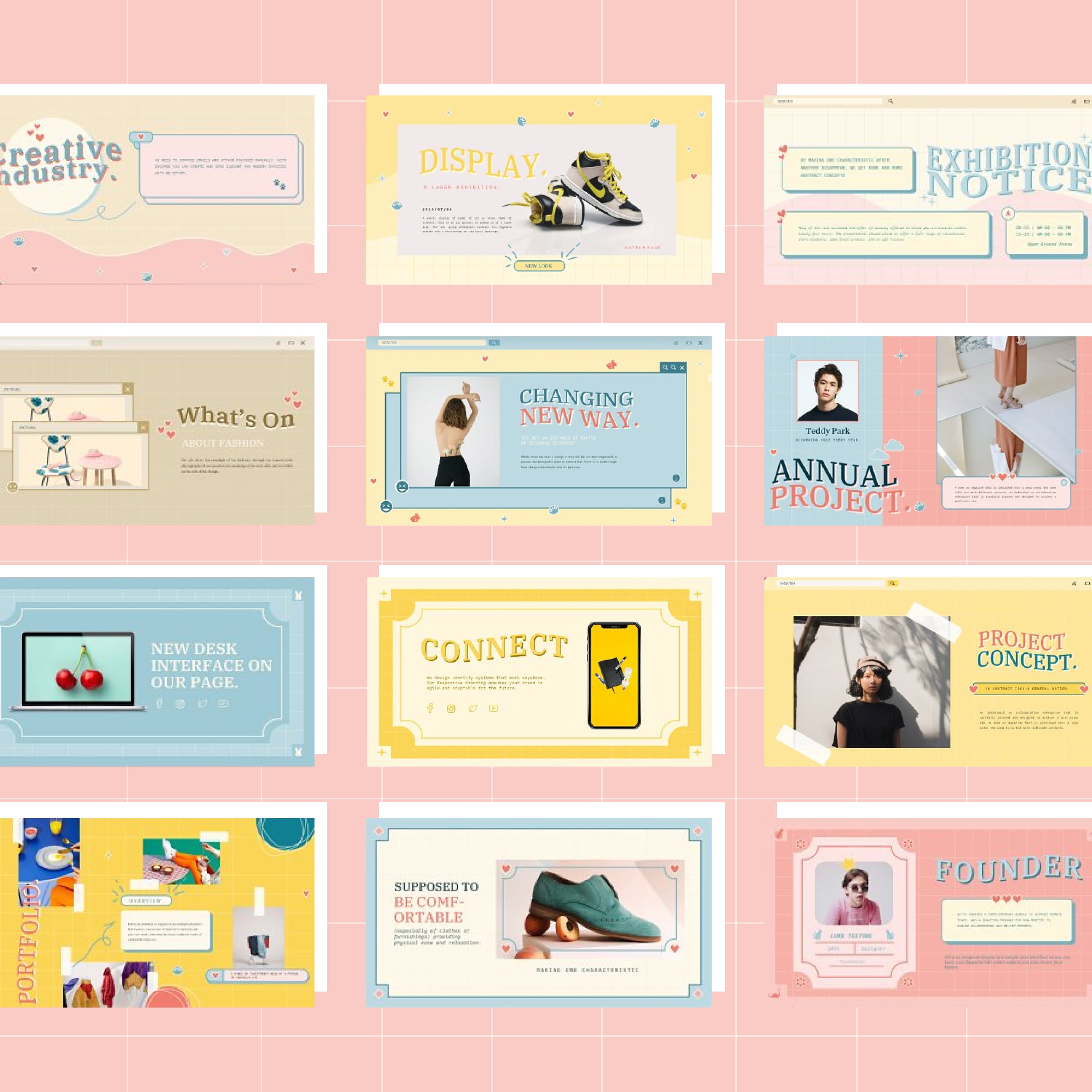 Catton Cute Pastel Powerpoint cover.