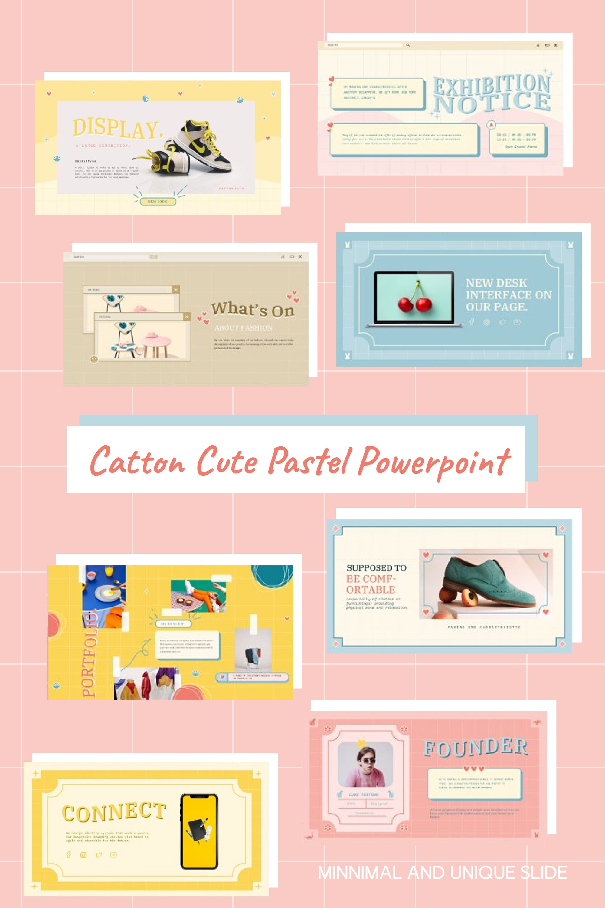 catton cute pastel powerpoint pinterest
