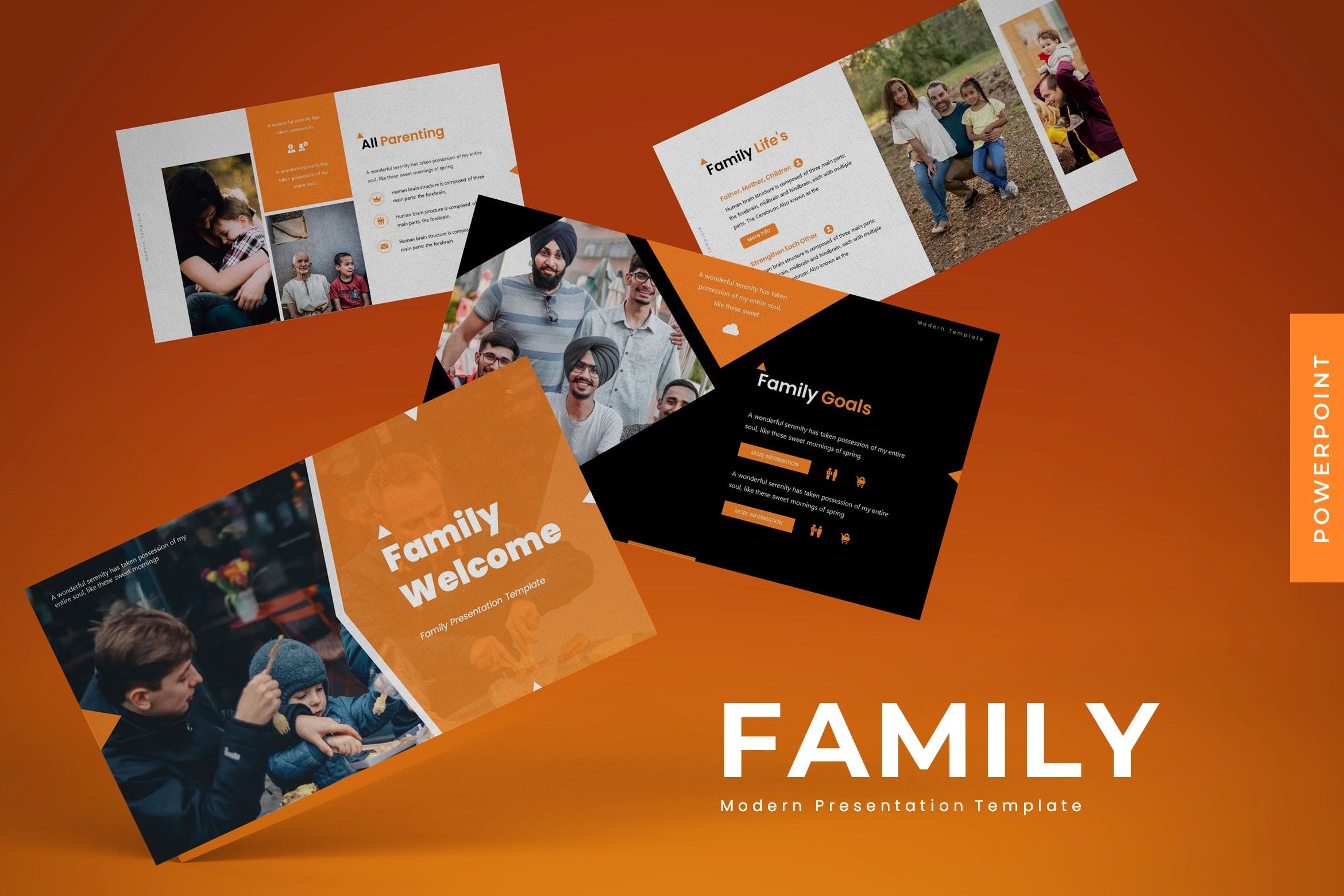 Cover image of Welcome Family - Powerpoint Template.