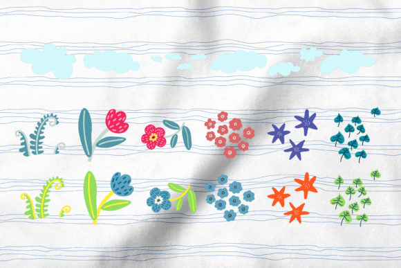 Small flowers for cool illustration.