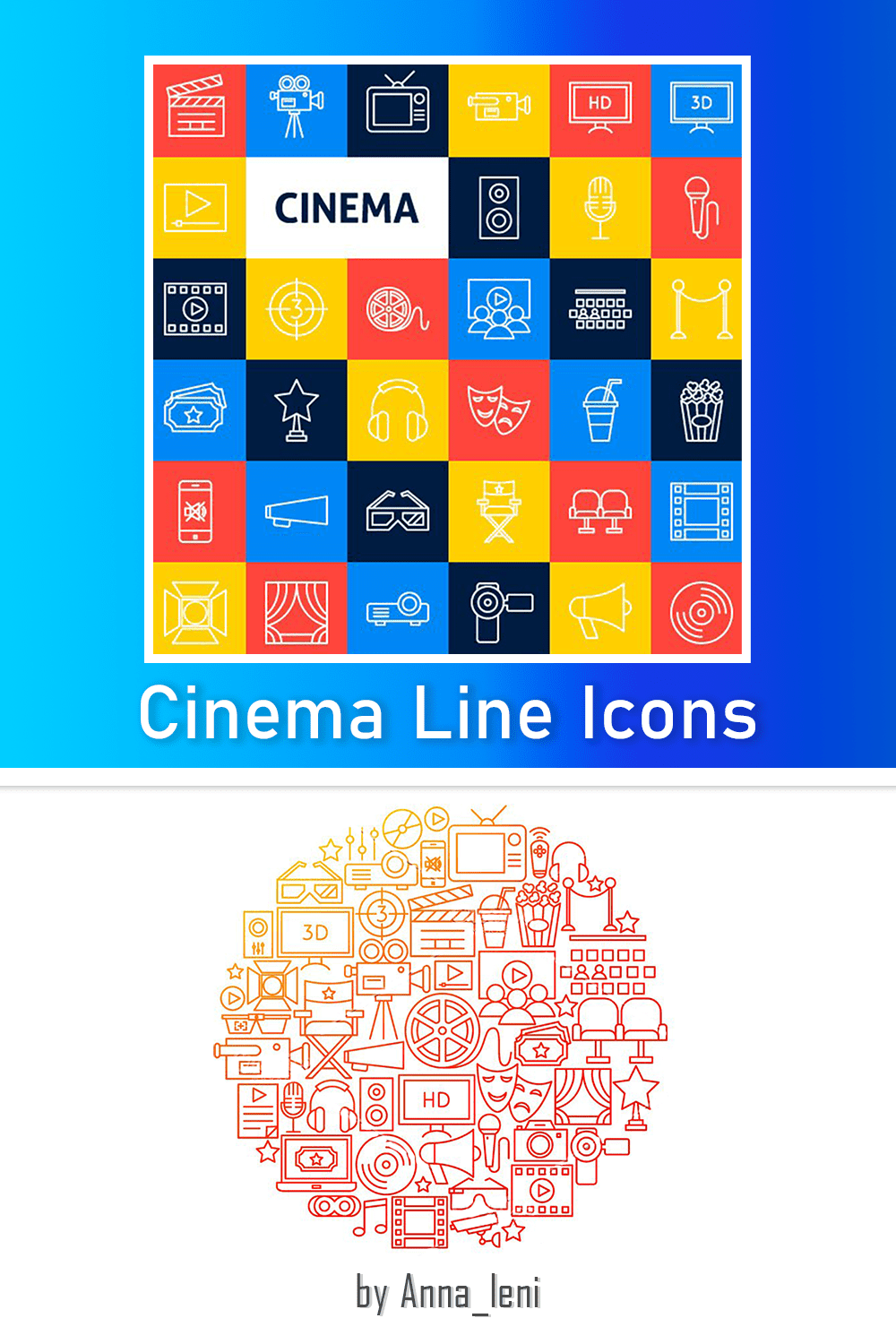 cinema line icons pinterest