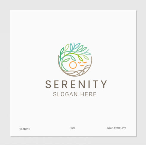 Serenity Logo Template cover image.
