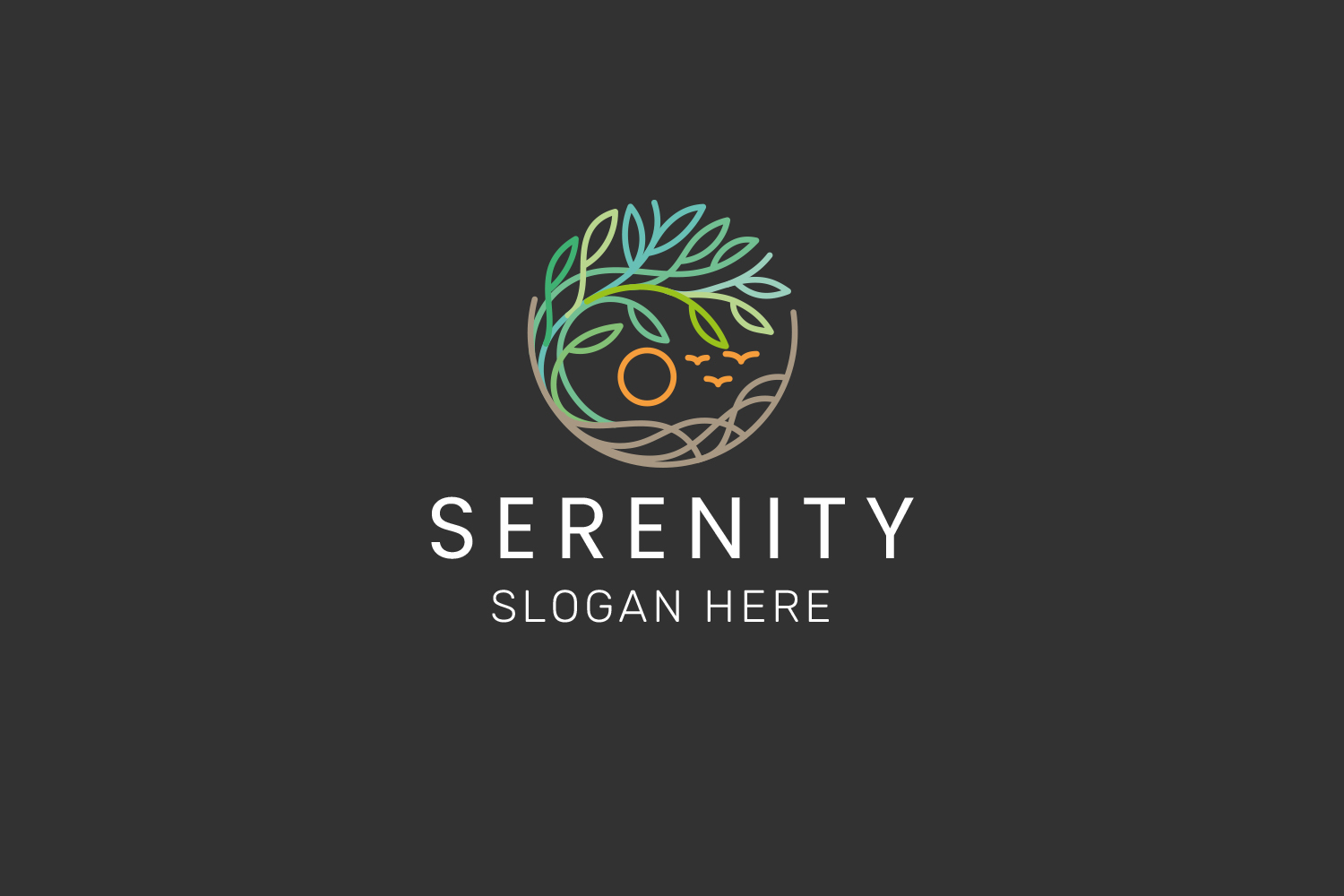 Serenity Logo Template facebook image.