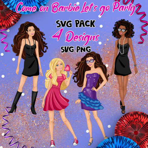 come on barbie let's go party svg.