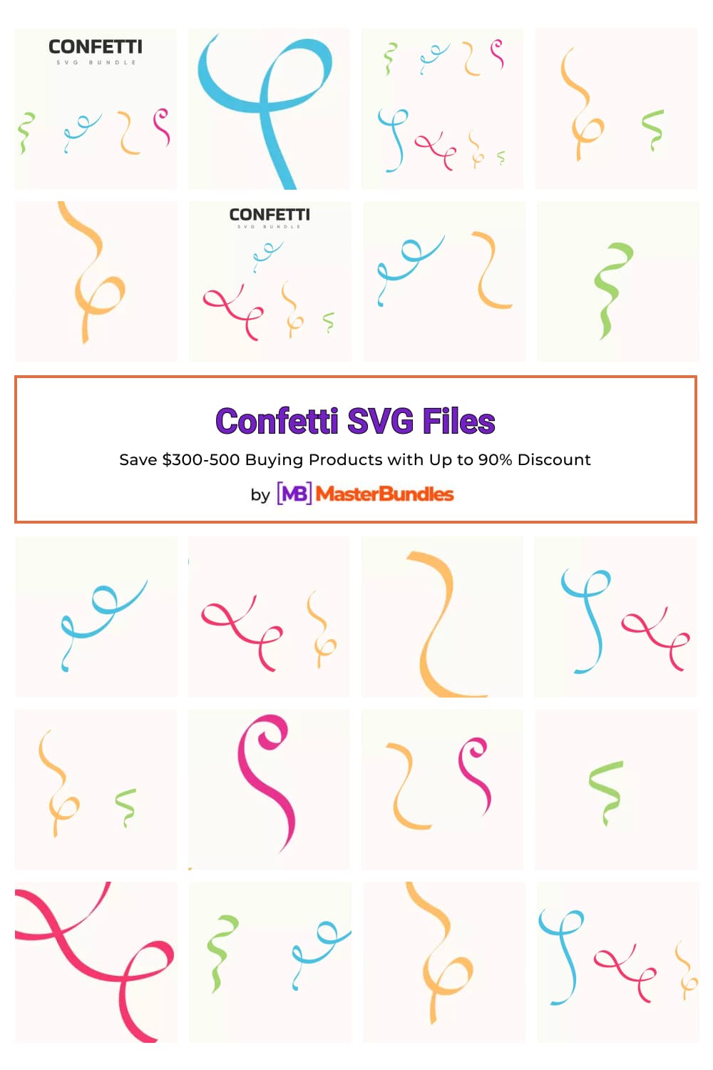 Confetti SVG Files for pinterest.