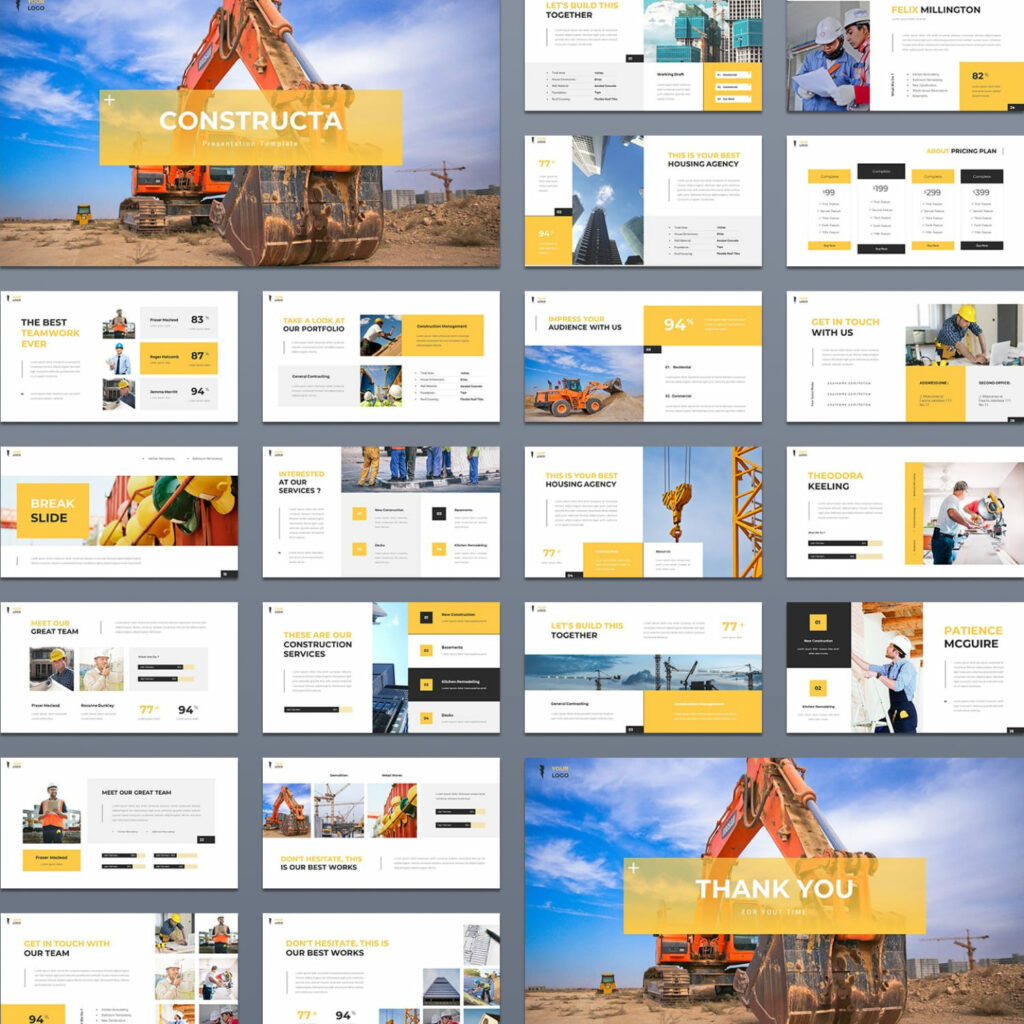 Constructa - Construction Powerpoint Template – MasterBundles