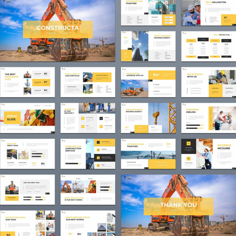 Construction Powerpoint Example Constructa - Construction Powerpoint Template – MasterBundles
