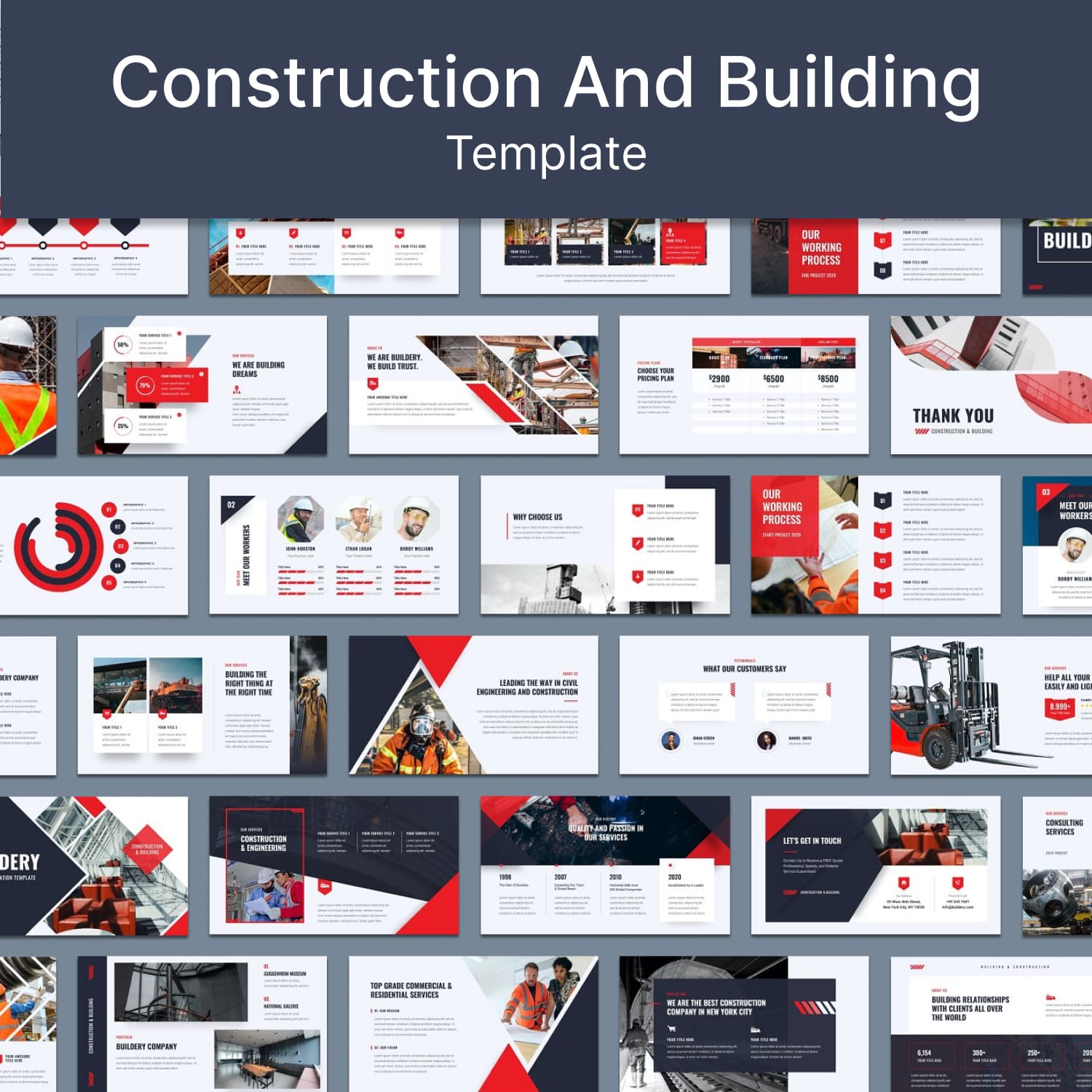 Construction and Building Template.