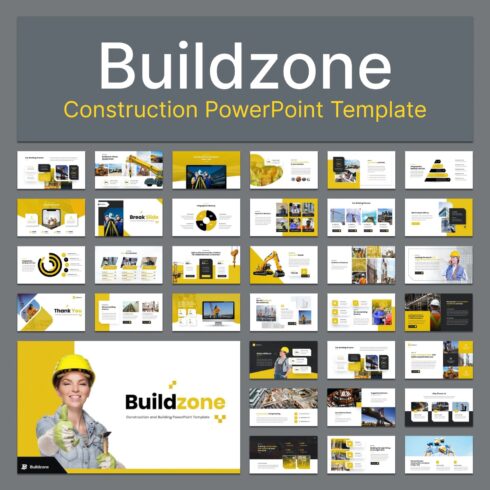 Construction PowerPoint Template.
