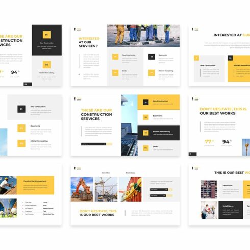 Constructa - Construction Powerpoint Template | Master Bundles