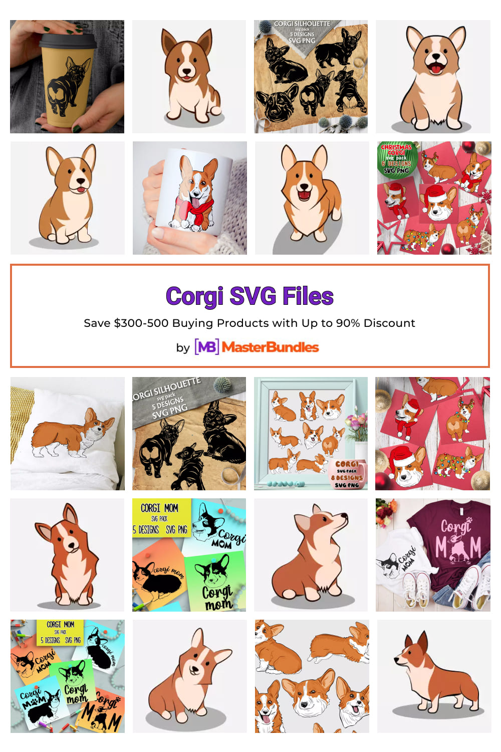 Corgi SVG Files for Pinterest.