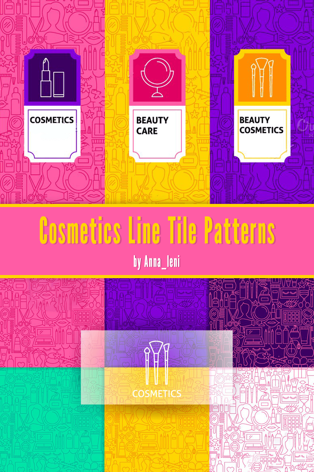 cosmetics line tile patterns pinterest