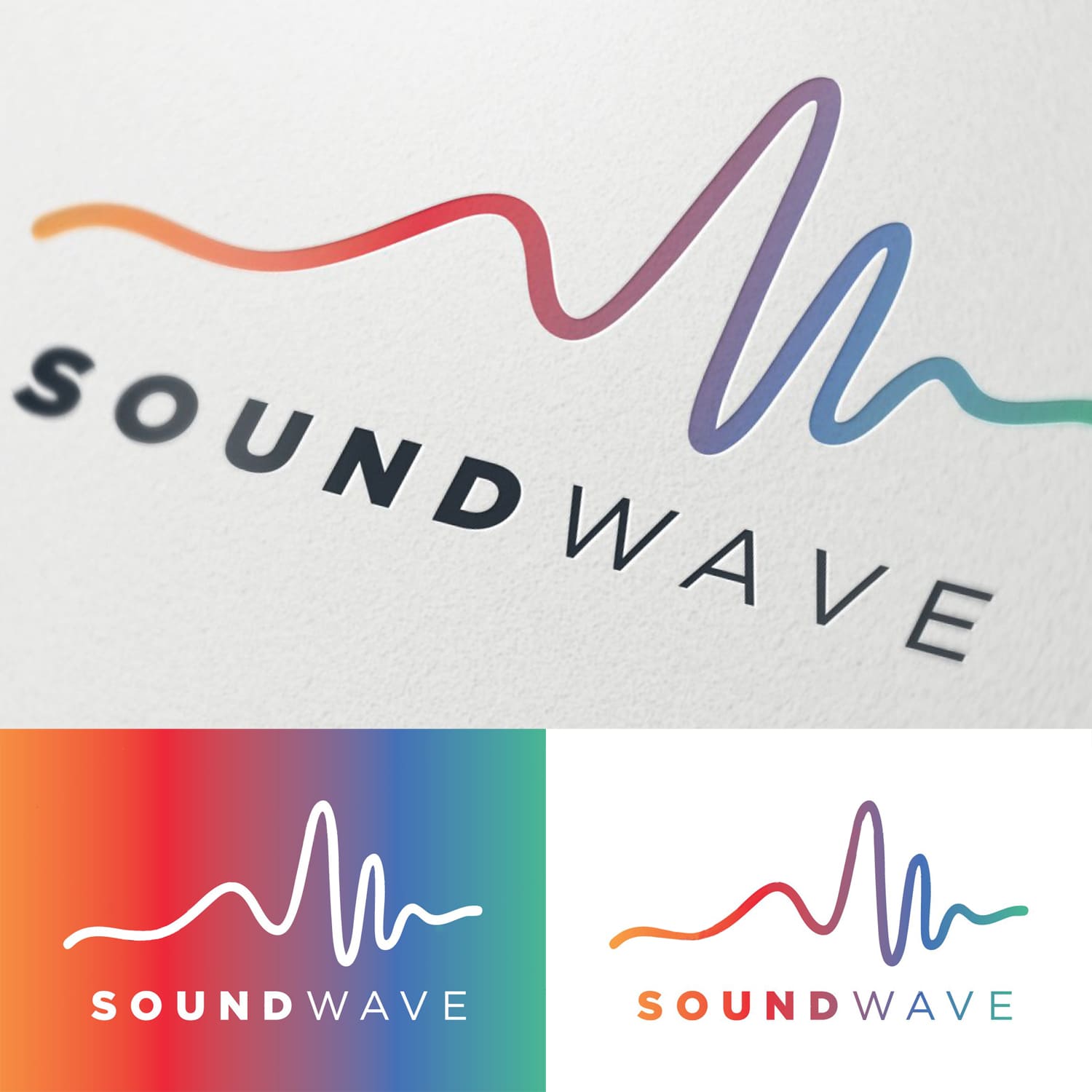 Creative Audio Wave Symbol.