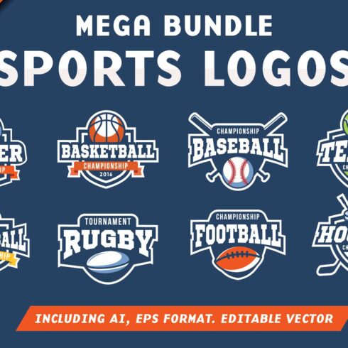 32 Sports Logos Bundle | Master Bundles