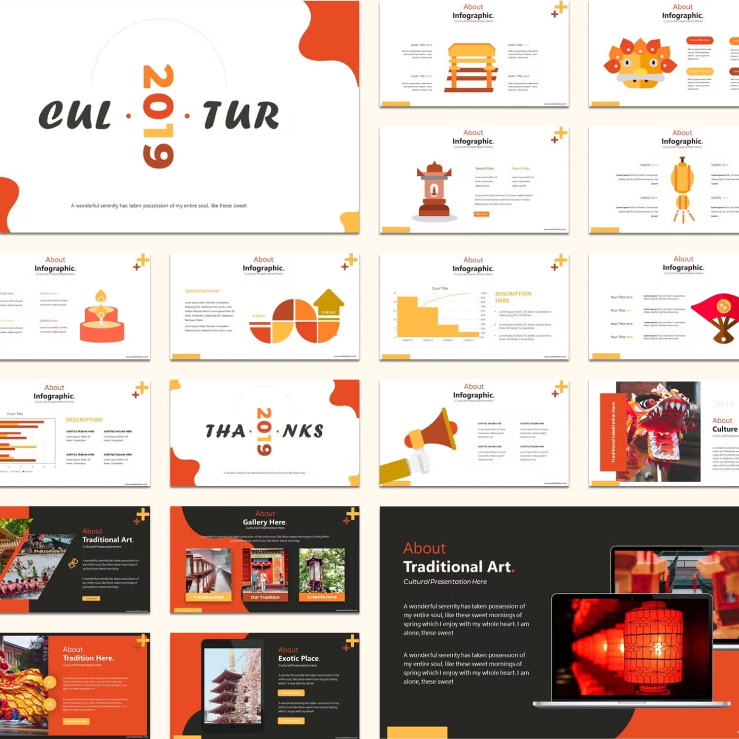 Cultur powerpoint template from Vunira.