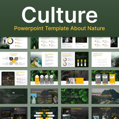 Culture powerpoint template about nature - main image preview.