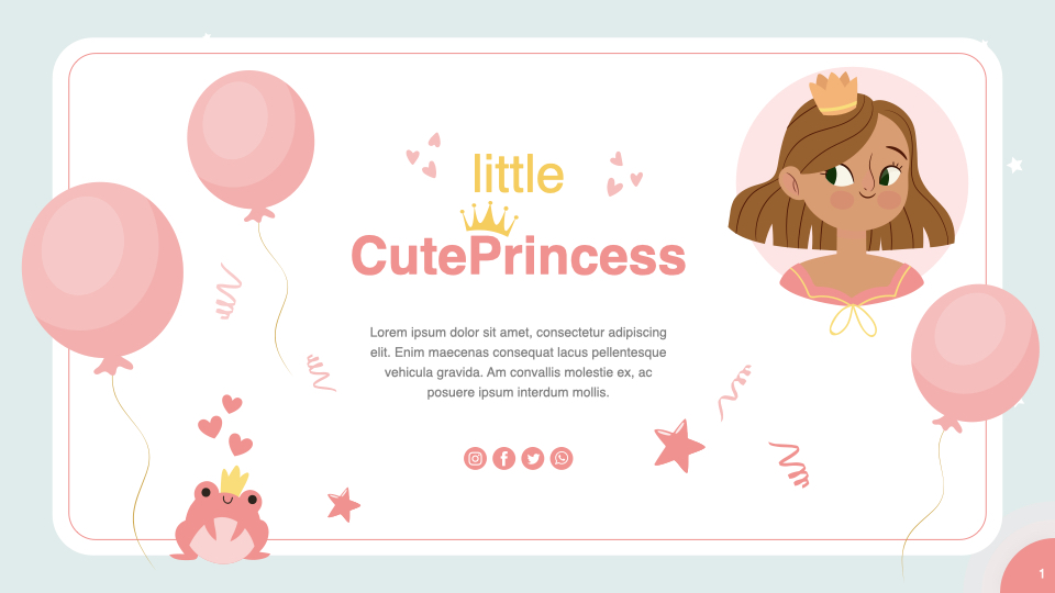 Bright certificate for a princess.