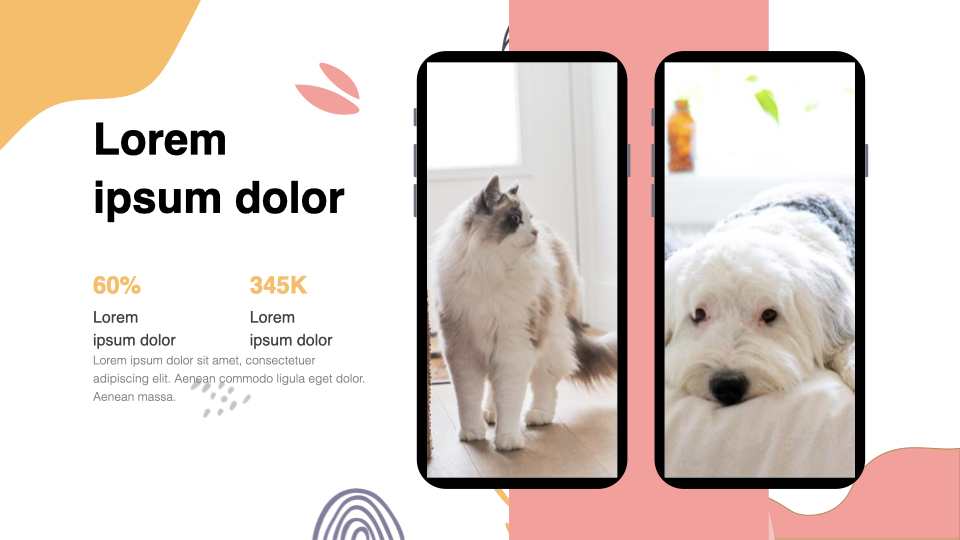 Cute Pets Presentation Template - mobile.