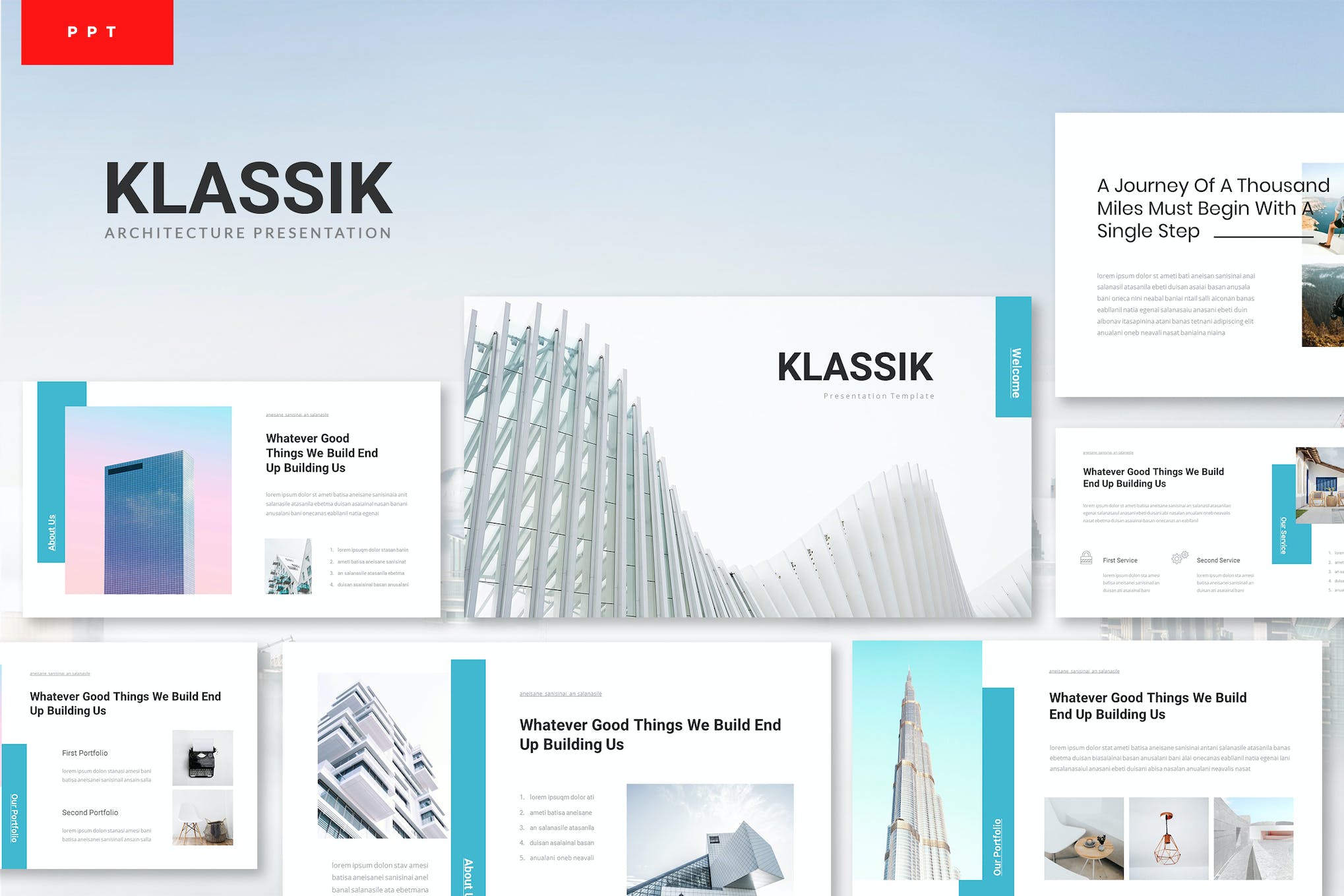 Cover image of Klassik - Architecture Powerpoint Template.