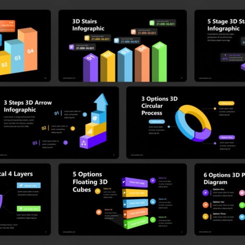 3D Infographic PowerPoint Template | Master Bundles