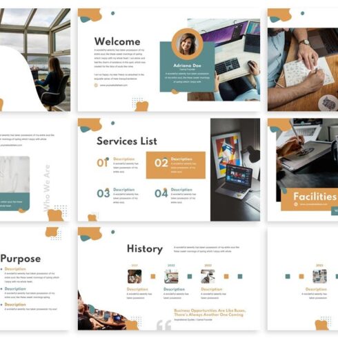 Canna - Abstract Powerpoint Template | Master Bundles