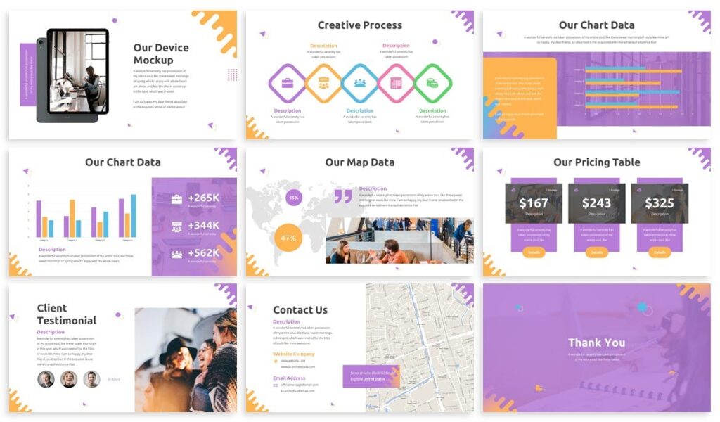 Sanara - Abstract Powerpoint Template – MasterBundles