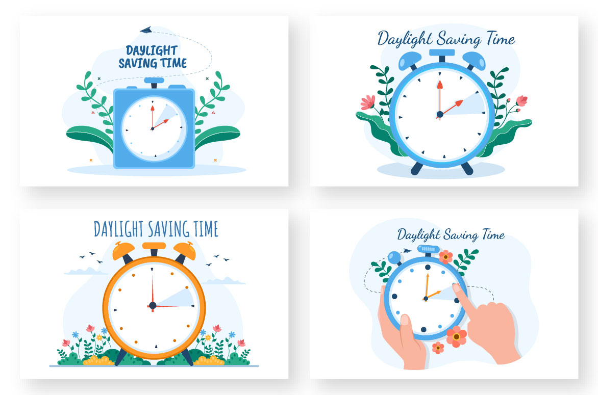 13 Daylight Savings Time Illustration Examples.