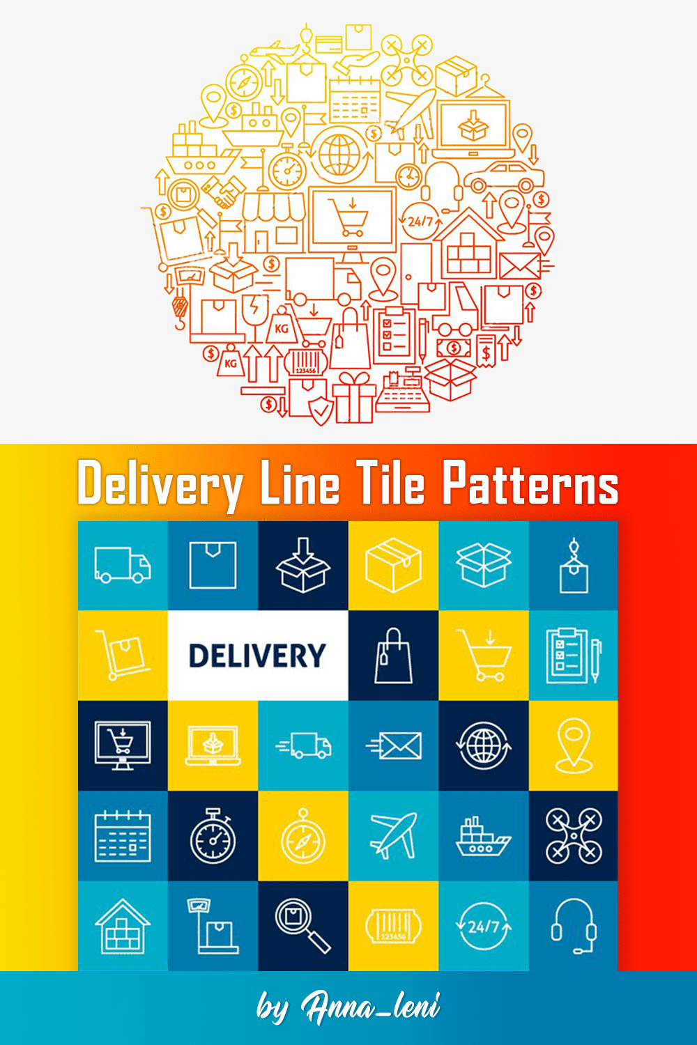 delivery line icons pinterest