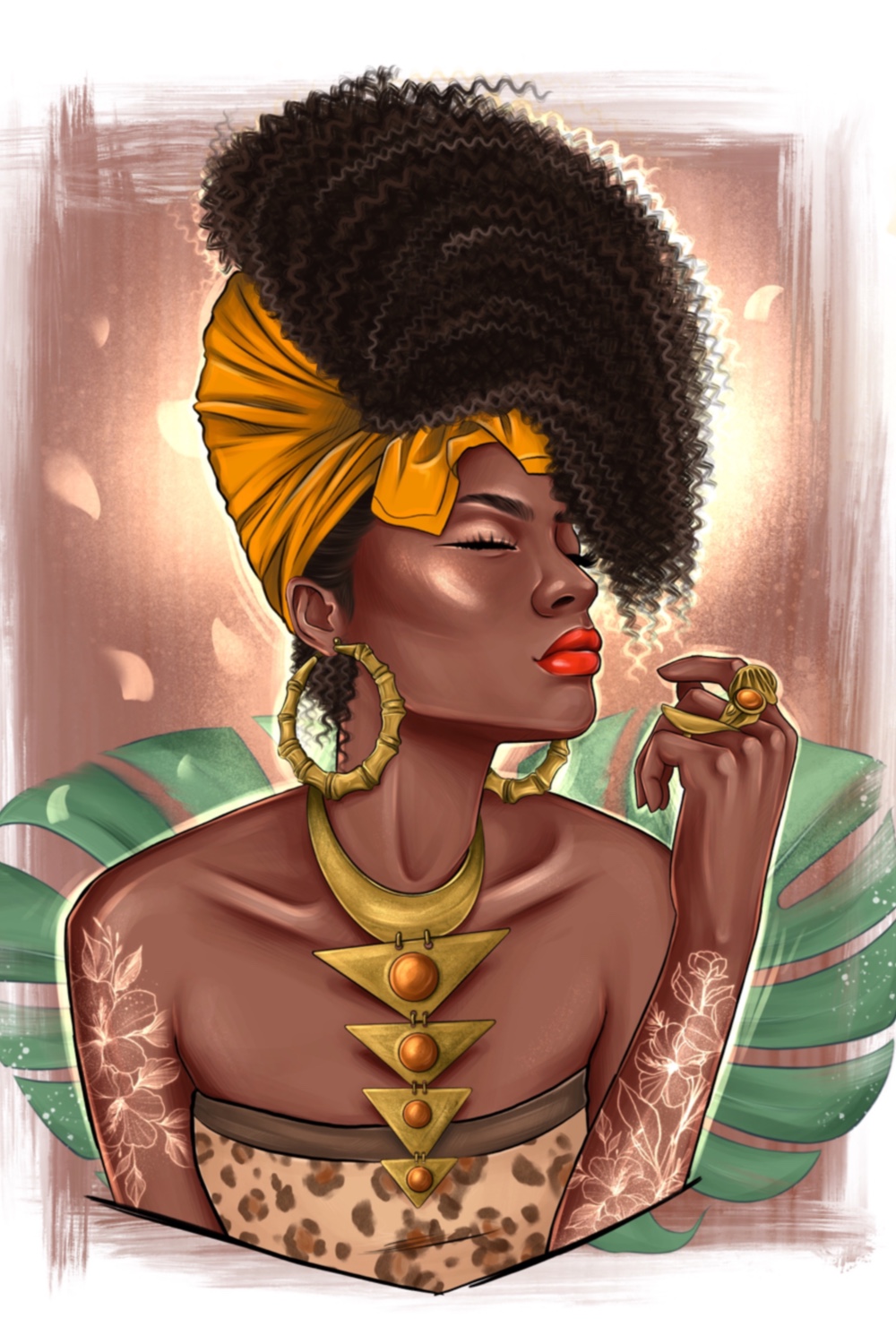 Beautiful Afro Girl Clipart Pinterest Image.