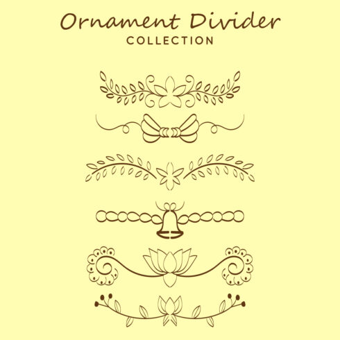 6 Unique Ornament Divider Collection Cover Image.