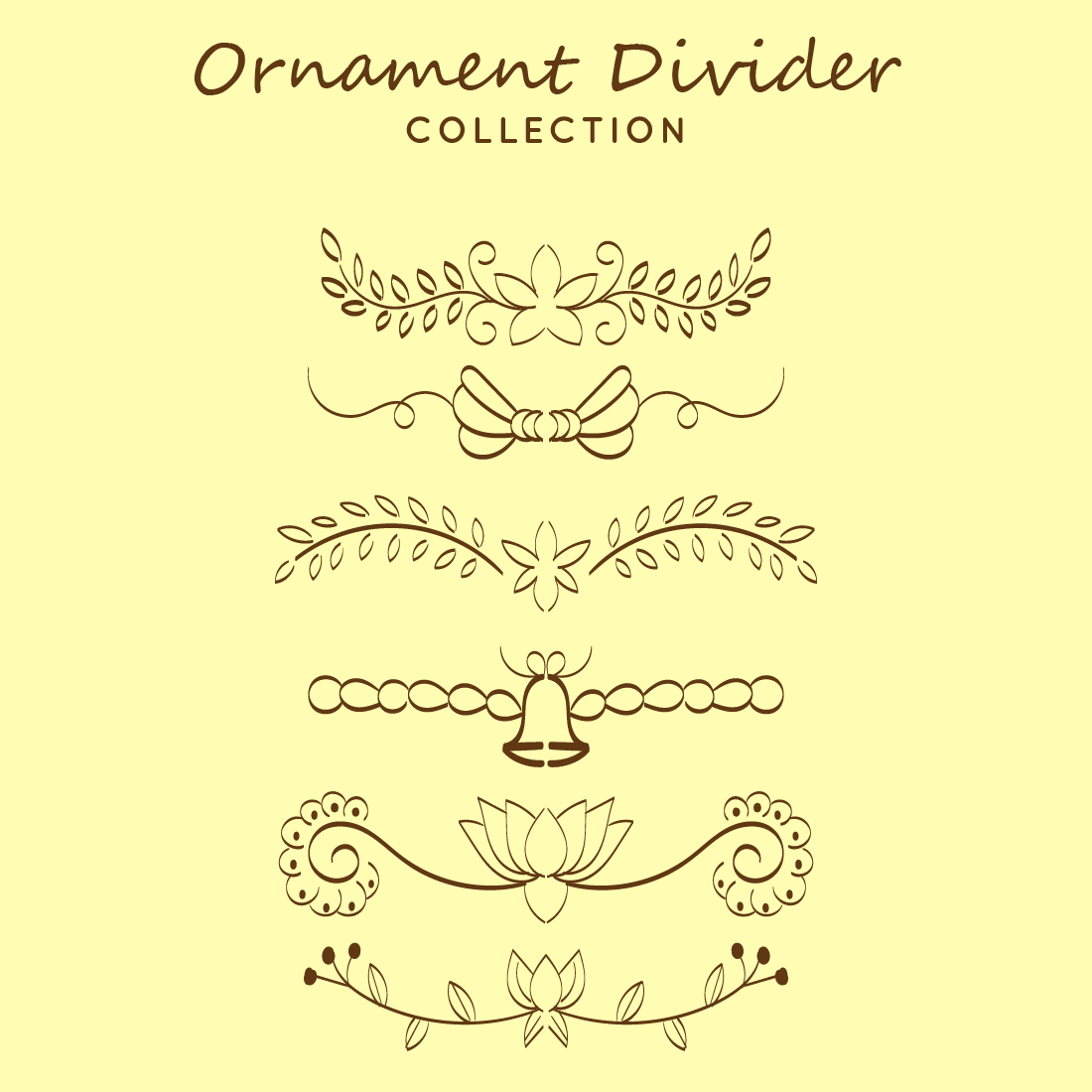 6 Unique Ornament Divider Collection Cover Image.