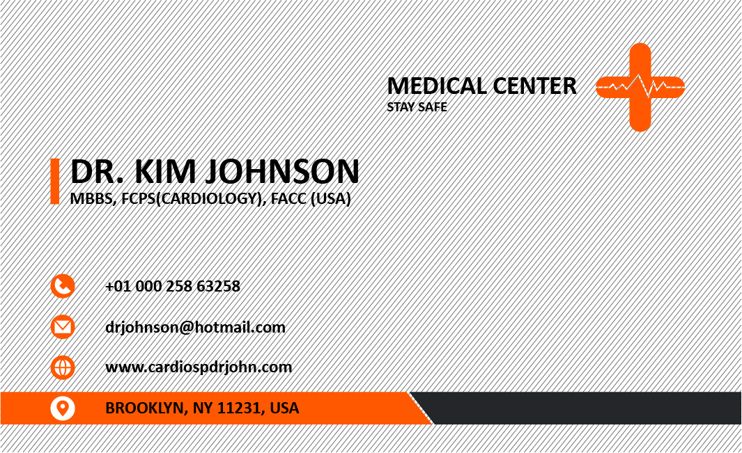 Professional and unique Double sided Business Card Design Template