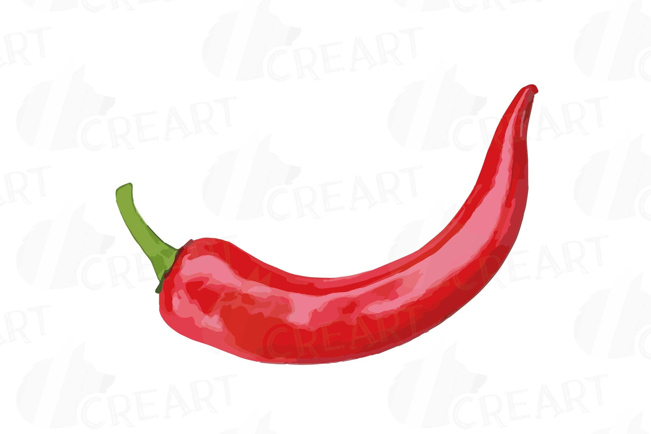 Long red spicy pepper.