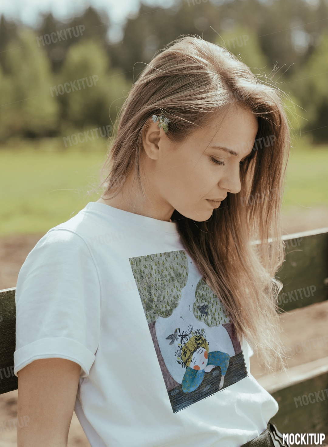 7 Cute Hand Drawn Illustration for print on t-shirt.