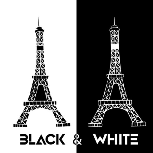 Eiffel Tower in Black & White cover image.