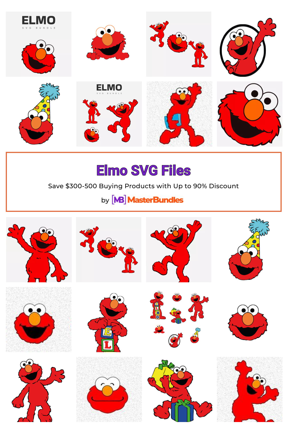 Elmo SVG Files for Pinterest.