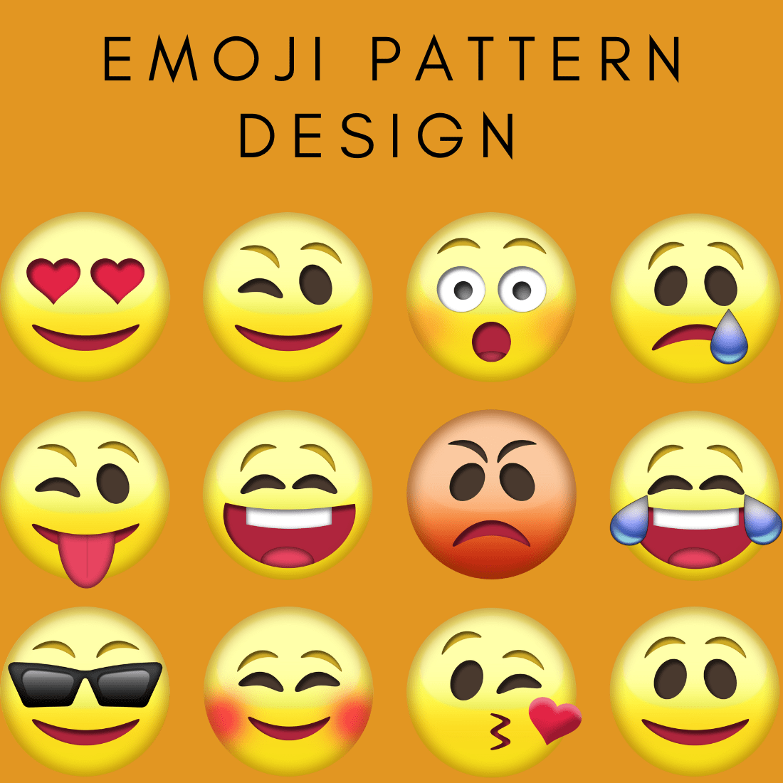 Emoji Pattern Design Bundle facebook image.